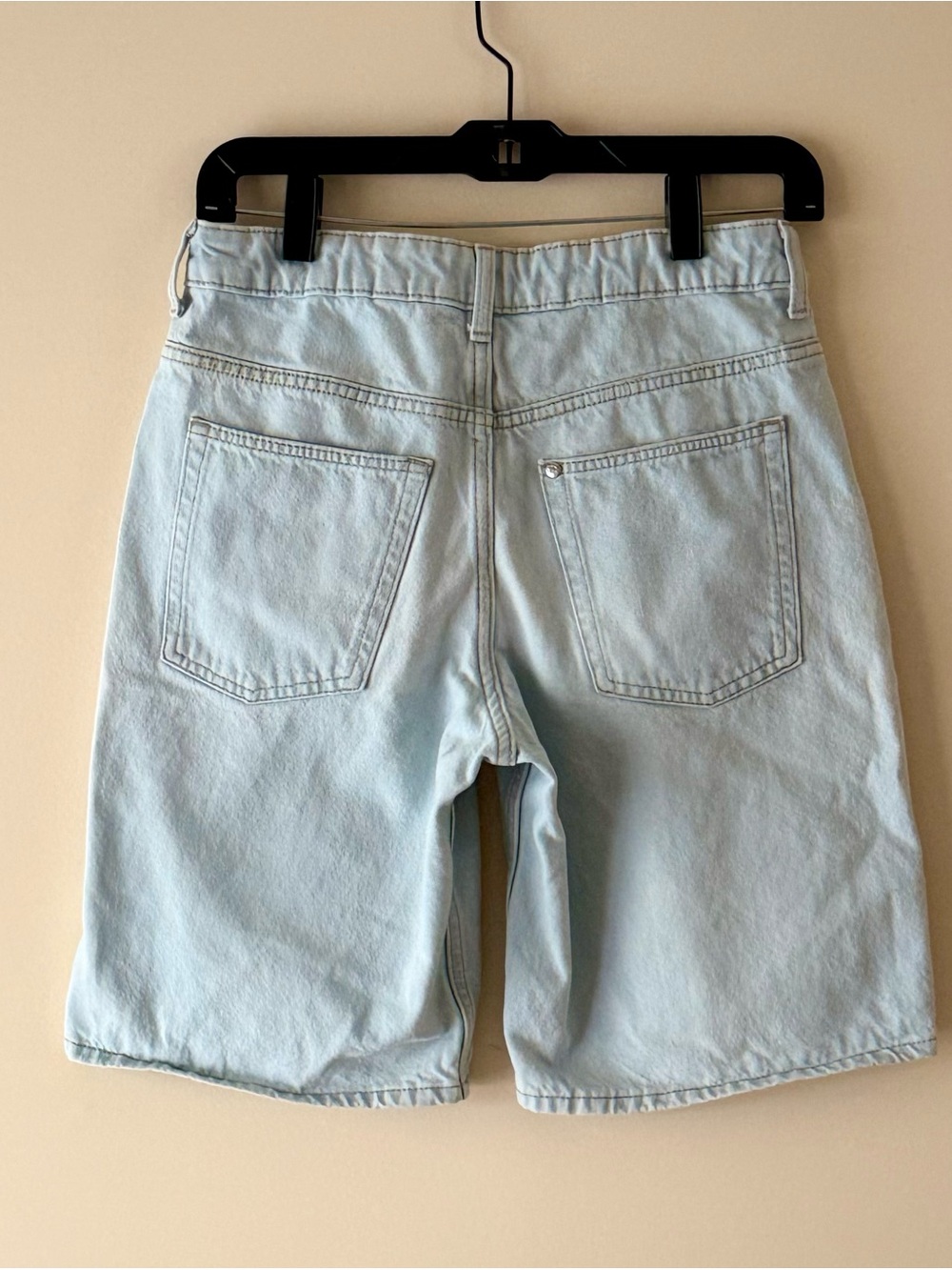 H&M Boys Light Wash Denim Jean Shorts, Size US14 (12-14Y) - Picture 3 of 9